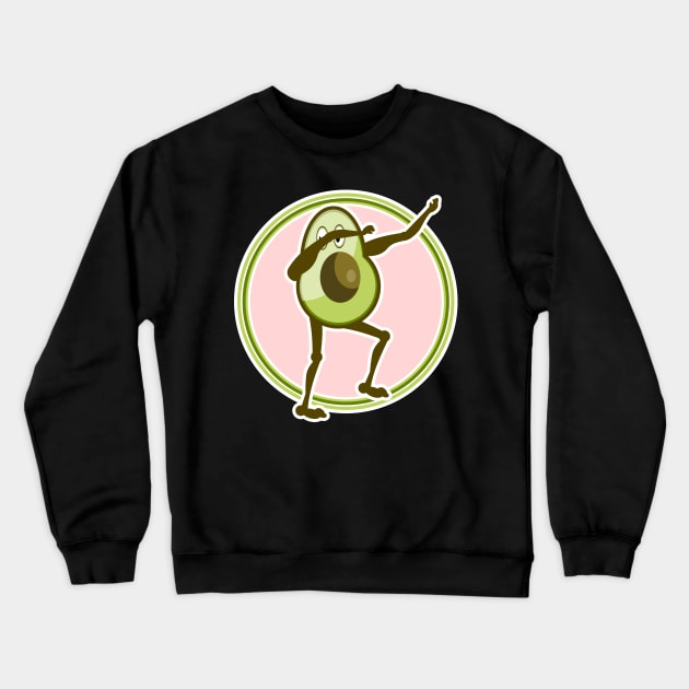 Avocado Dabbing Crewneck Sweatshirt by mailboxdisco